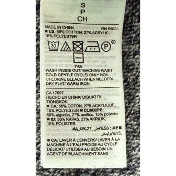 Old Navy Women's Gray Heather Knit Longline Sweater Minimalist Cozy Fall Sz Sm - Picture 6 of 8